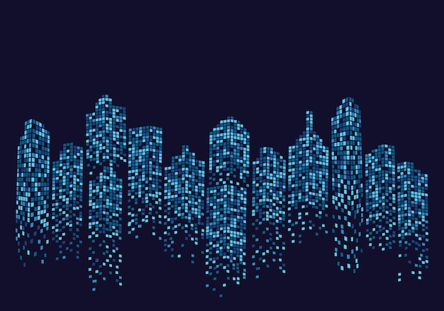 Ilustración de vector de horizonte de la ciudad