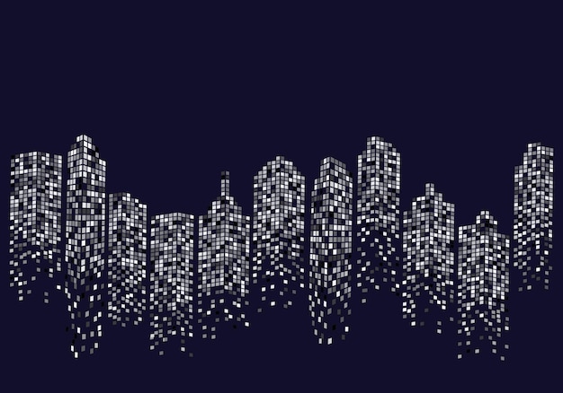 Ilustración de vector de horizonte de la ciudad
