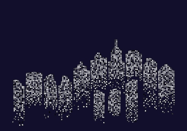 Ilustración de vector de horizonte de la ciudad