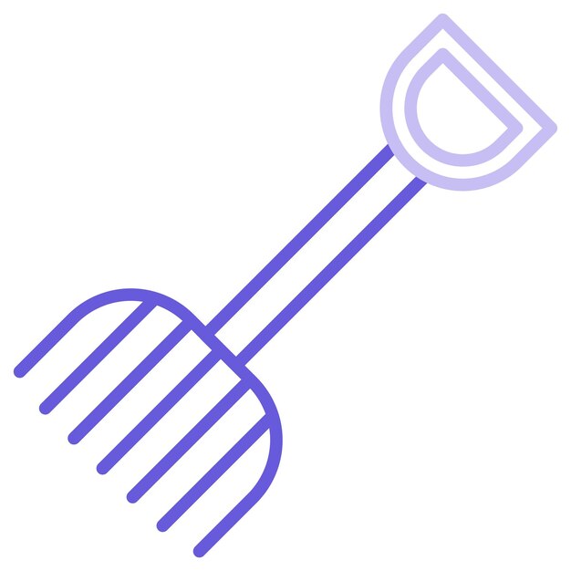 Ilustración del vector de la horquilla de la granja