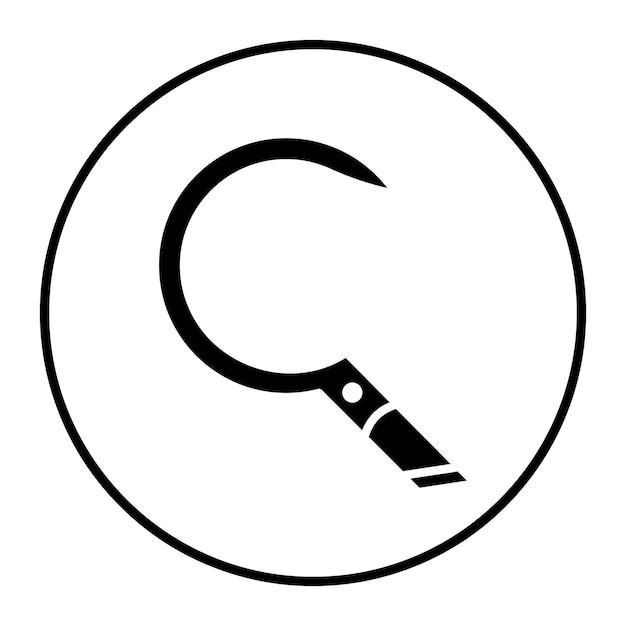 Ilustración del vector de la hoz