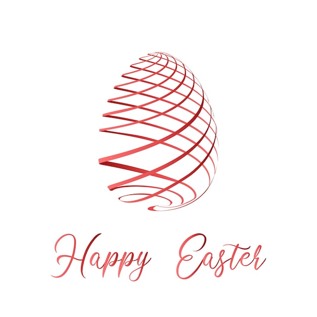 Ilustración de Vector de huevo de cinta de Pascua