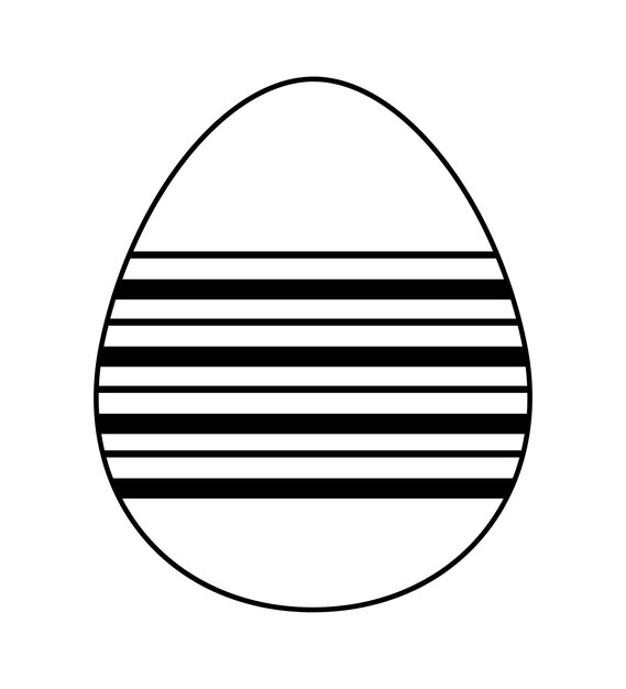 Ilustración de vector de huevo de Pascua