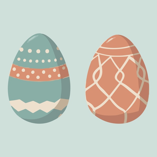 Ilustración de vector de huevos de Pascua