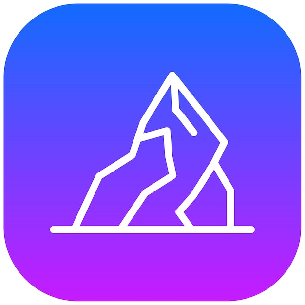 Ilustración del vector del iceberg