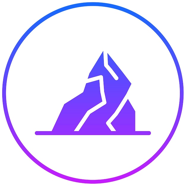 Ilustración del vector del iceberg