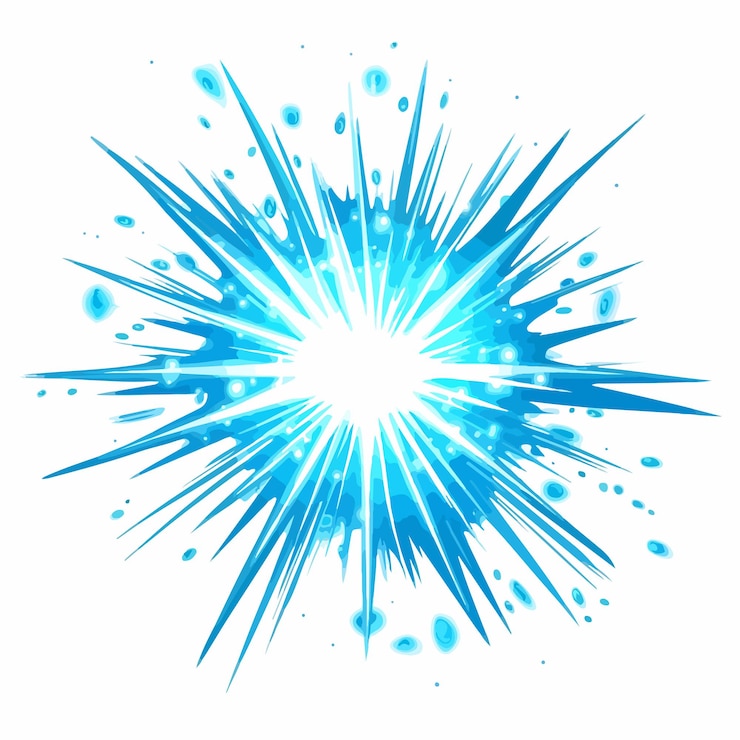 Vector ilustración del vector del icono aislado de rayos de energía