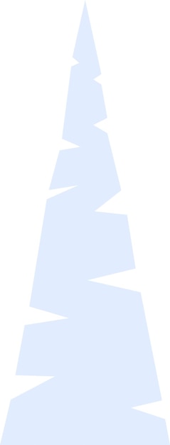 Ilustración de Vector de icono de árbol de invierno