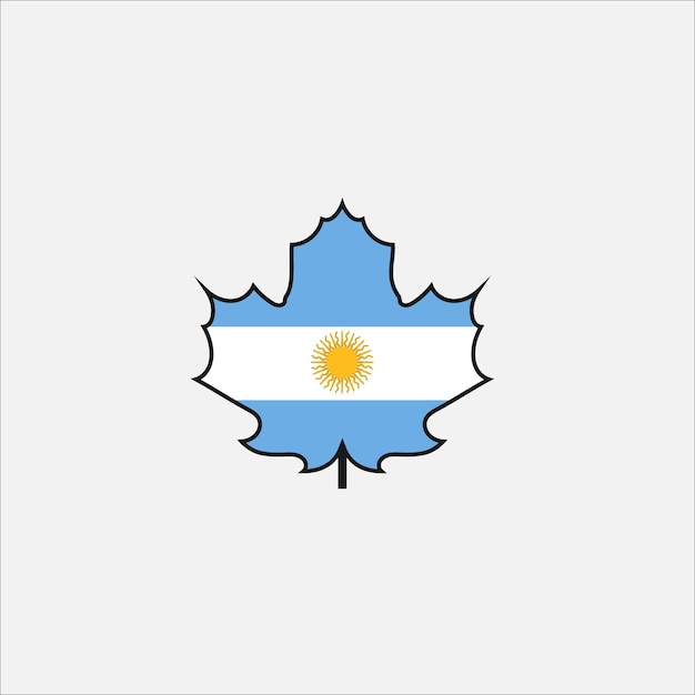 Vector ilustración de vector de icono de bandera argentina