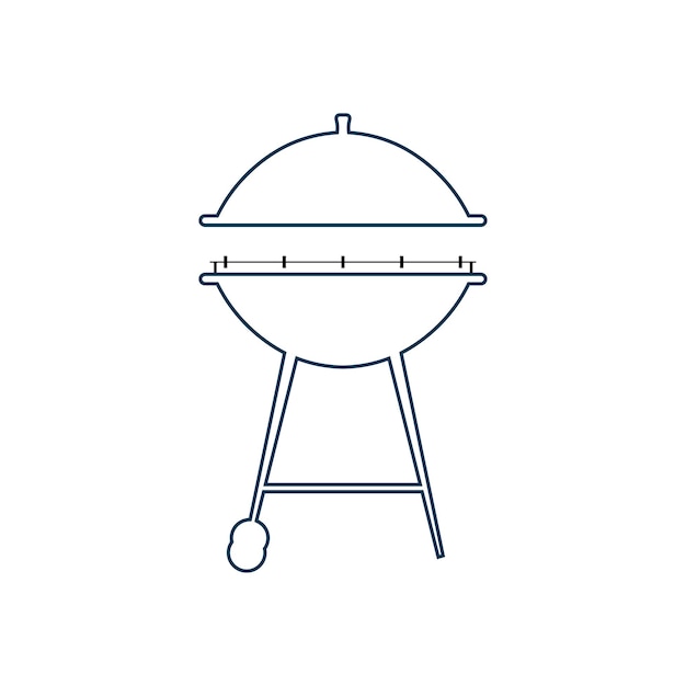 Ilustración de vector de icono de barbacoa