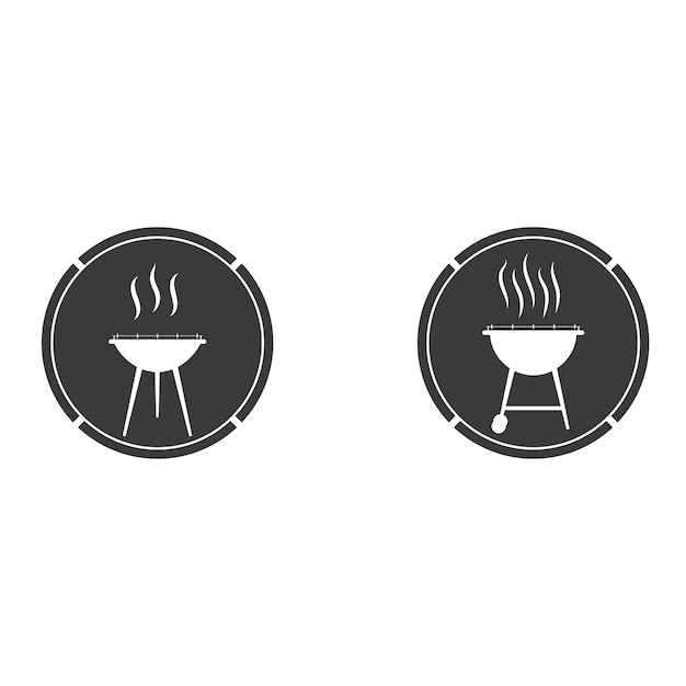 Ilustración de vector de icono de barbacoa