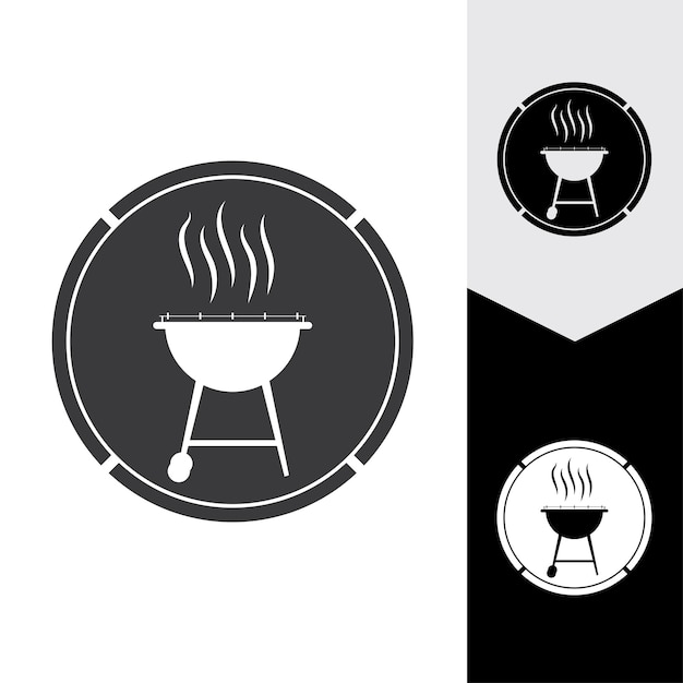 Ilustración de vector de icono de barbacoa