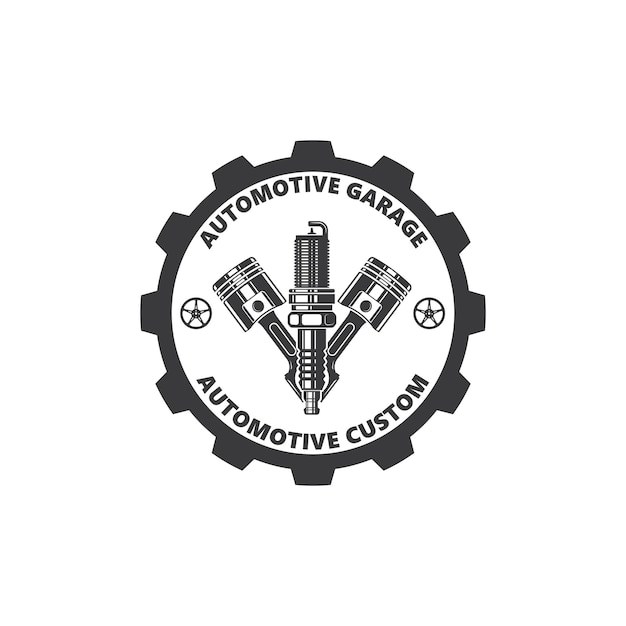 Ilustración de vector de icono de bujía