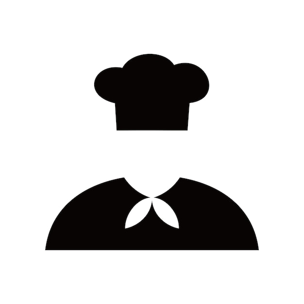 Ilustración de vector de icono de chef. signo y símbolo de chef profesional.