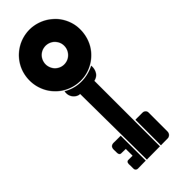 Ilustración del vector del icono clave 6
