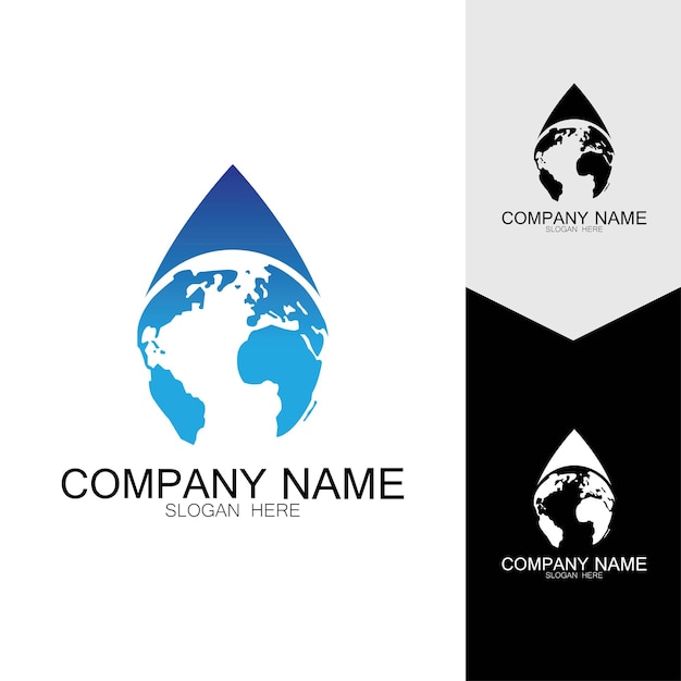 Ilustración de vector de icono de diseño de logotipo de globo digital 3D Este logotipo es adecuado para tecnologías mundiales de empresas globales y agencias de medios y publicidad