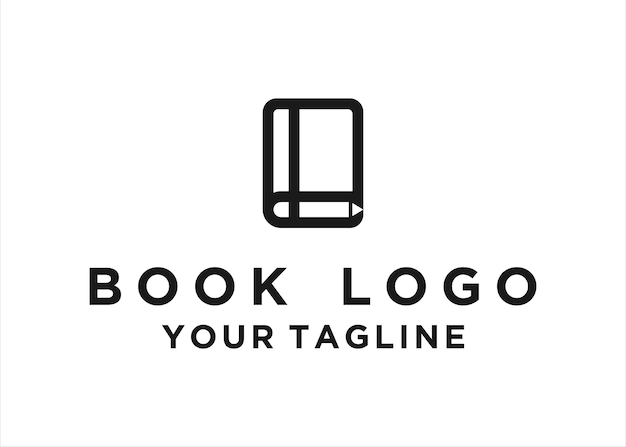 Ilustración de vector de icono de diseño de logotipo de libro