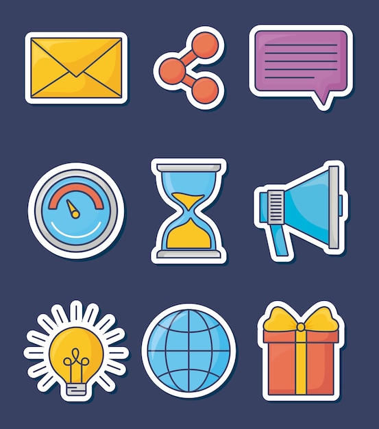 Ilustración de vector de icono de diseño de tecnología e innovación