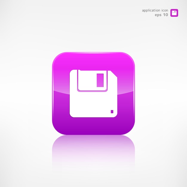 Ilustración de vector de icono de disquete