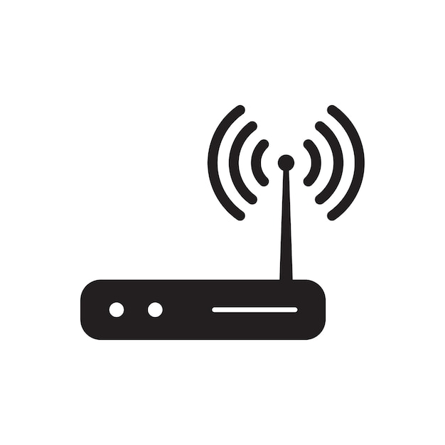 Ilustración de vector de icono de enrutador
