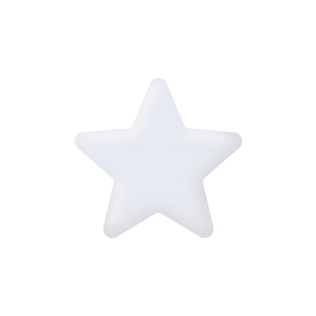 Ilustración de vector de icono de estrella realista 3d