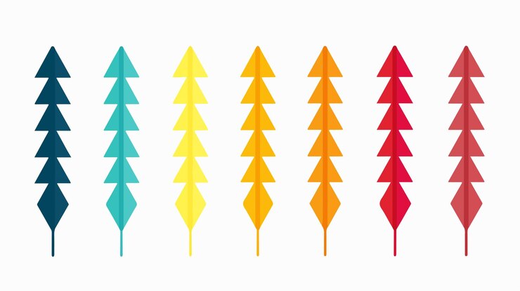 Vector ilustración del vector del ícono de la flecha plana