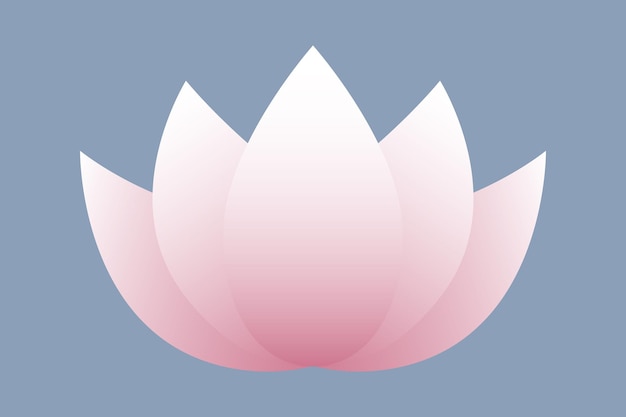 Ilustración de vector de icono de flor de loto