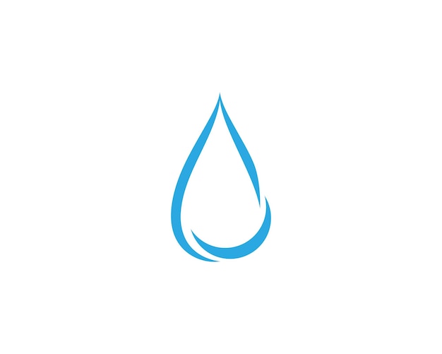 Ilustración de vector de icono de gota de agua