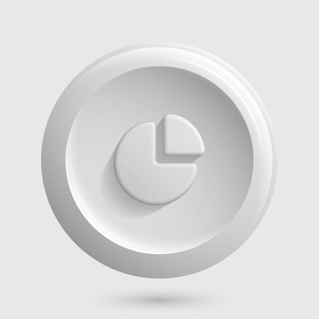 Ilustración de Vector de icono de gráfico redondo de luz