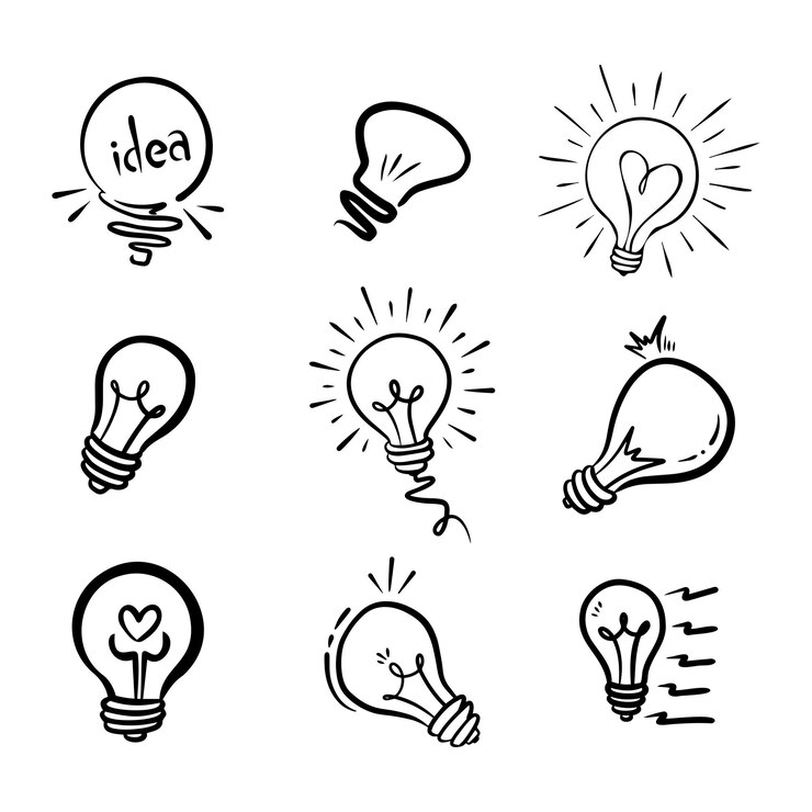 Vector ilustración de vector de icono de idea de lámpara