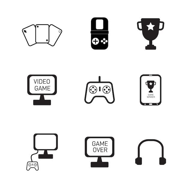 Ilustración del vector del icono del juego