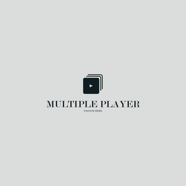 ilustración vector de icono de jugador múltiple para diseño