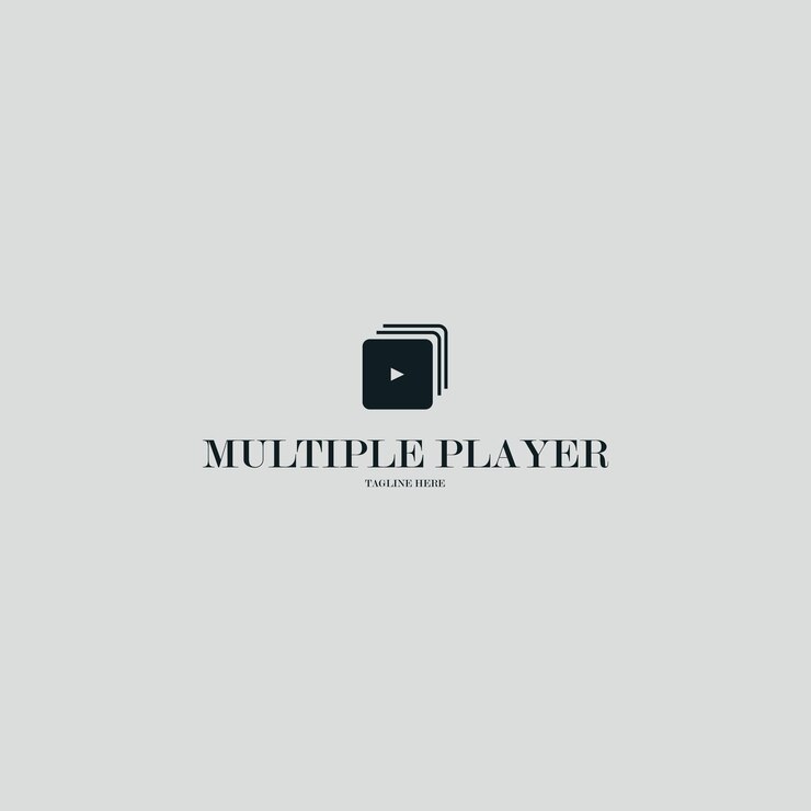 ilustración vector de icono de jugador múltiple para diseño