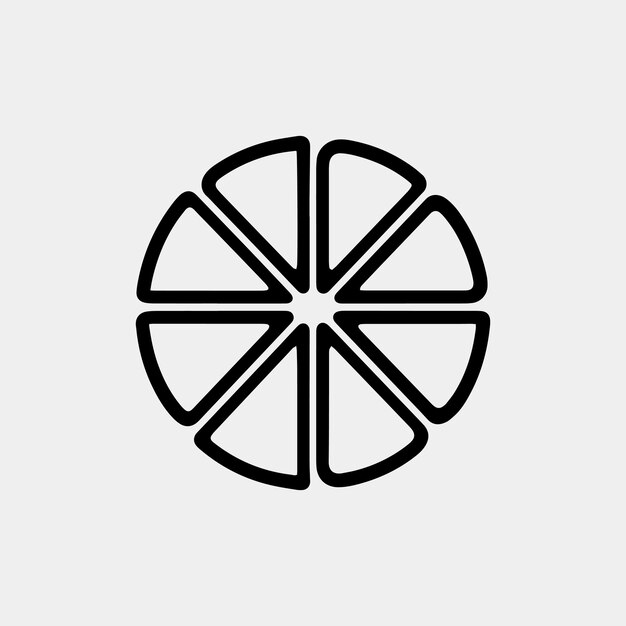 ilustración de vector de icono de limón aislado en blanco