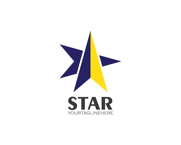 Ilustración de vector de icono de logotipo de estrella