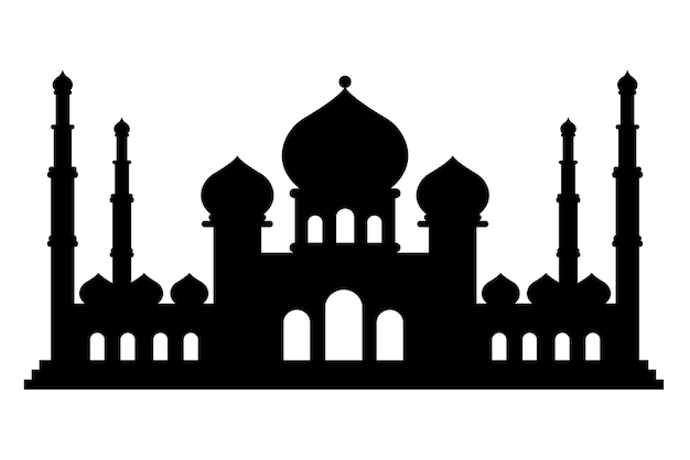 Ilustración de Vector de icono de Masjid