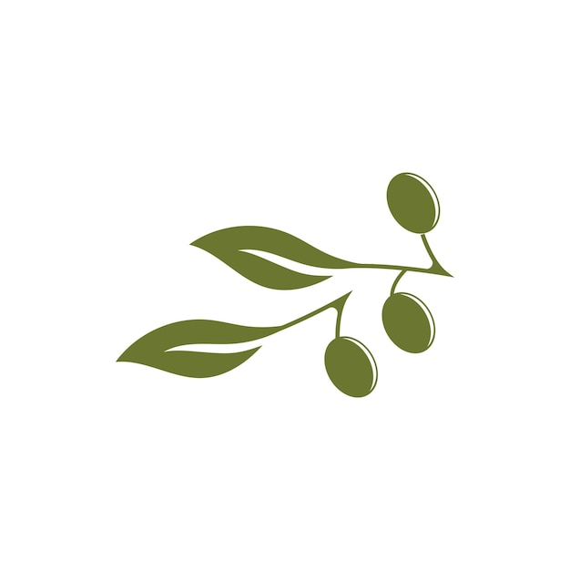 Ilustración de vector de icono de oliva