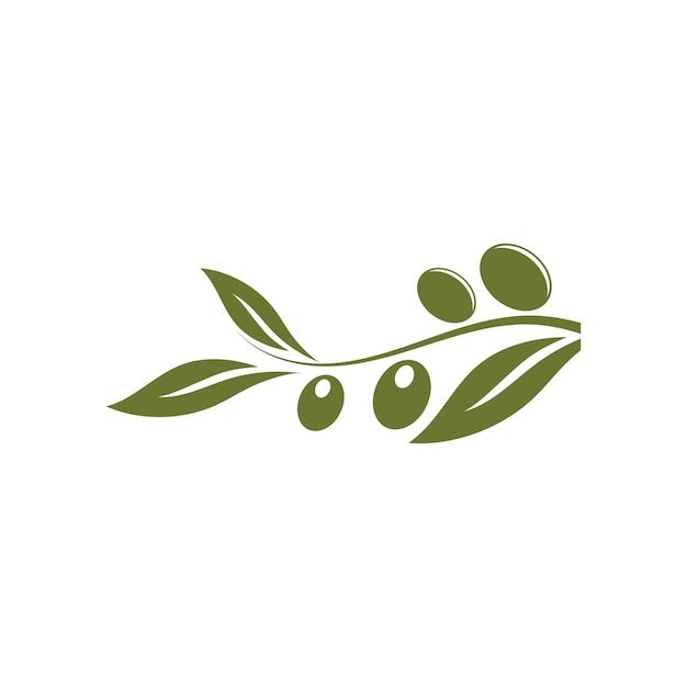 Ilustración de vector de icono de oliva