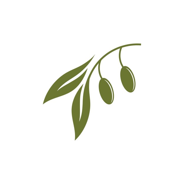 Ilustración de vector de icono de oliva