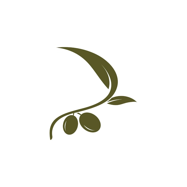 Ilustración de vector de icono de oliva