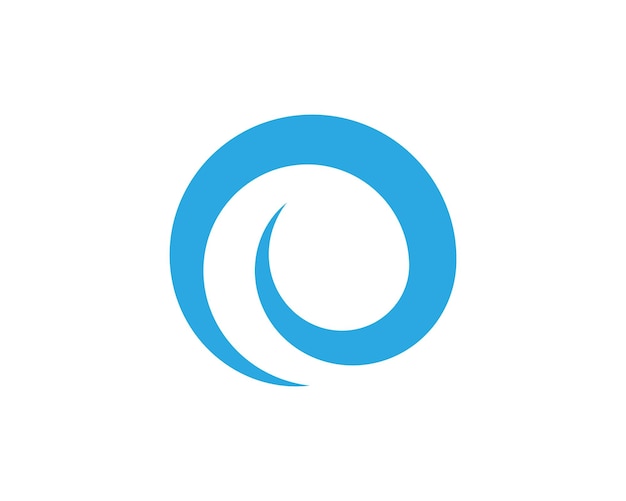 Ilustración de vector de icono de onda de agua