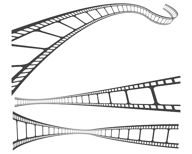 Ilustración de vector de icono de película abstracta