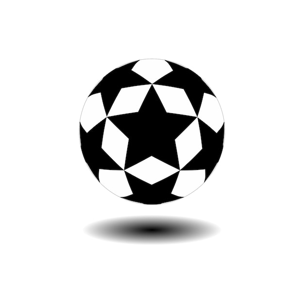 ilustración de vector de icono de pelota de fútbol