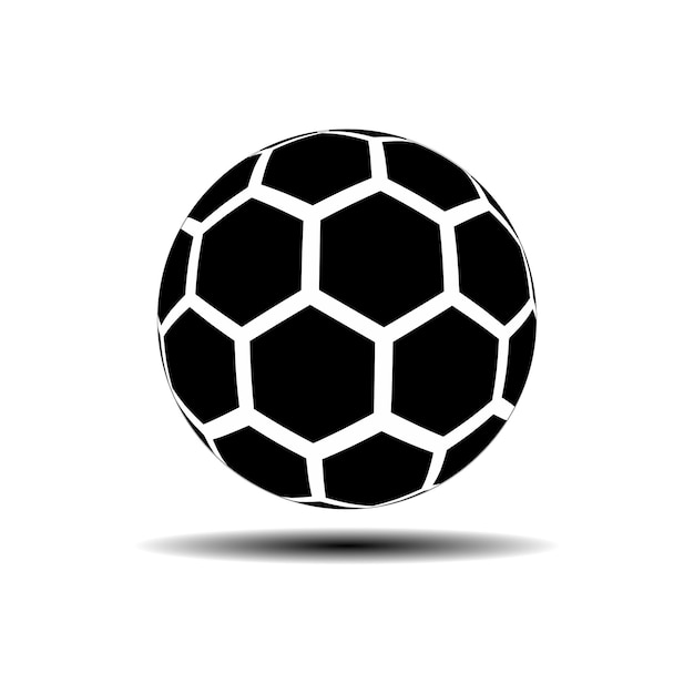 Ilustración de pelota de fútbol. vector. recurso gráfico. sin fondo.  simple. deporte. fútbol. dibujo