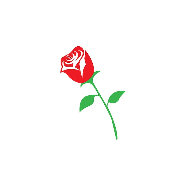 Ilustración de vector de icono de plantilla de logotipo de flor rosa