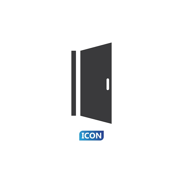 Ilustración de vector de icono de puerta