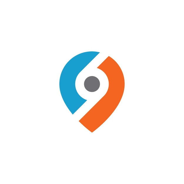 Ilustración de vector de icono de punto de ubicación