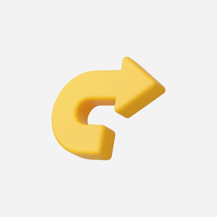 Vector ilustración del vector del icono de retorno realista en 3d
