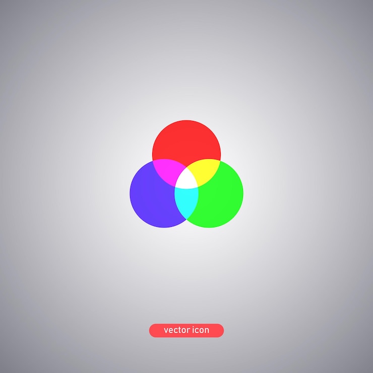 Vector ilustración de vector de icono rgb