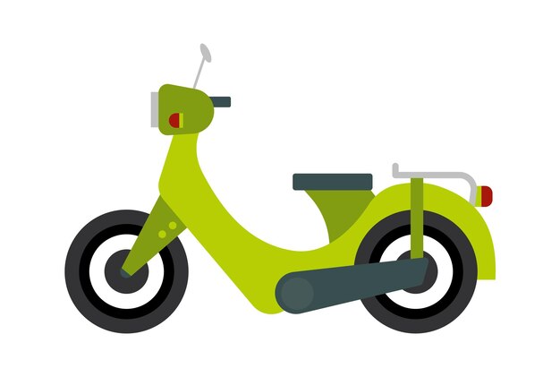 Ilustración de Vector de icono de scooter retro